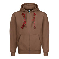Chestnut ball stitch Zipper Hoodie - AdoDesignShop