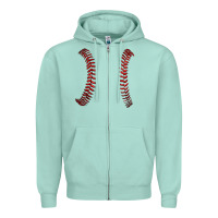Seafoam ball stitch Zipper Hoodie - AdoDesignShop