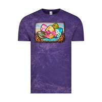 Cloud Purple easter egg background Vintage Tee - BarkalooDesign