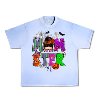 Grape Ice halloween momster messy bun Urban Heavy Tee - Zillion Design Studio