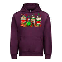 Mauve Wine christmas sloth coffee cups Urban Hoodie - Jasminsmagicworld