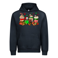 Navy christmas sloth coffee cups Urban Hoodie - Jasminsmagicworld