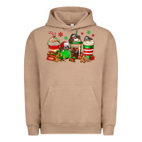 Pigment Burro christmas sloth coffee cups Urban Hoodie - Jasminsmagicworld