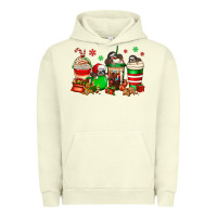 Pigment Pistachio christmas sloth coffee cups Urban Hoodie - Jasminsmagicworld