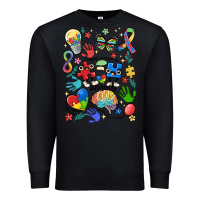 Black somebody's loud & proud autism mama Premium Sweatshirt - MaliasSmallBusiness