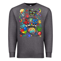 Charcoal Heather somebody's loud & proud autism mama Premium Sweatshirt - MaliasSmallBusiness