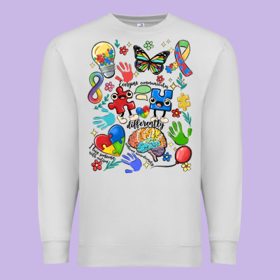 Somebody's Loud & Proud Autism Mama Premium Sweatshirt Designed By Maliassmallbusiness