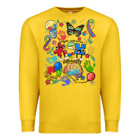 Lemon somebody's loud & proud autism mama Premium Sweatshirt - MaliasSmallBusiness