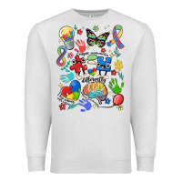 Oatmeal Heather somebody's loud & proud autism mama Premium Sweatshirt - MaliasSmallBusiness