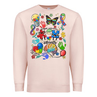 Pale Pink somebody's loud & proud autism mama Premium Sweatshirt - MaliasSmallBusiness