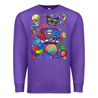 Purple somebody's loud & proud autism mama Premium Sweatshirt - MaliasSmallBusiness
