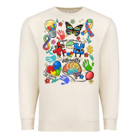 Sandshell somebody's loud & proud autism mama Premium Sweatshirt - MaliasSmallBusiness