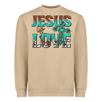 Mushroom jesus is love Heavyweight Sweatshirt - texasbilliewilder