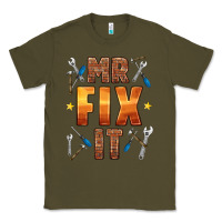 Army Green mr fix it Classic Tee - HRA Design Shop