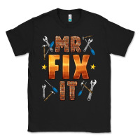 Black mr fix it Classic Tee - HRA Design Shop