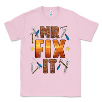Bubblegum Pink mr fix it Classic Tee - HRA Design Shop