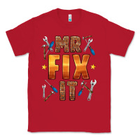 Red mr fix it Classic Tee - HRA Design Shop