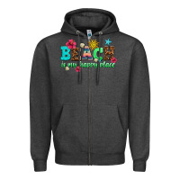 Charcoal Heather beach is my happy place Zipper Hoodie - AdoDesignShop