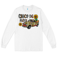 White cinco de mayo truck Long Sleeve Tee - CowhideDigitalArt