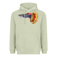 Matcha Guppy Fish Heavyweight Hoodie - LillyAllenDesigns