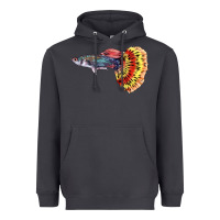 Smoke Guppy Fish Heavyweight Hoodie - LillyAllenDesigns