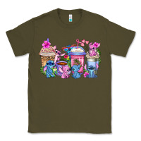 Army Green stitch with lilo coffee cups Classic Tee - AdoDesignShop