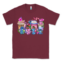Burgundy stitch with lilo coffee cups Classic Tee - AdoDesignShop