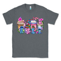 Charcoal Heather stitch with lilo coffee cups Classic Tee - AdoDesignShop