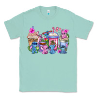 Seafoam stitch with lilo coffee cups Classic Tee - AdoDesignShop