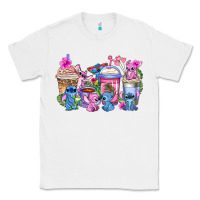 White stitch with lilo coffee cups Classic Tee - AdoDesignShop