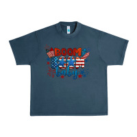 Midnight Navy boom boom baby 4th of july Urban Heavy Tee - BarkalooDesign