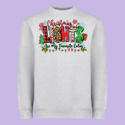 Heavyweight Sweatshirt christmas lights are my favorite color