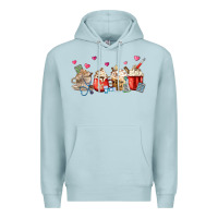Blue Mist Nurse Coffee Cups Premium Hoodie - MaliasSmallBusiness
