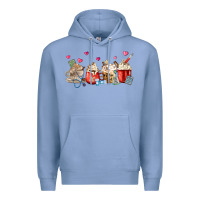 Colony Blue Nurse Coffee Cups Premium Hoodie - MaliasSmallBusiness