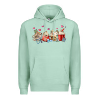 Seafoam Nurse Coffee Cups Premium Hoodie - MaliasSmallBusiness