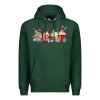 Sports Green Nurse Coffee Cups Premium Hoodie - MaliasSmallBusiness