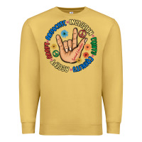 Antique Gold advocate inclusion equity equality accept adapt Premium Sweatshirt - MaliasSmallBusiness