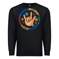 Black advocate inclusion equity equality accept adapt Premium Sweatshirt - MaliasSmallBusiness