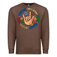 Chestnut advocate inclusion equity equality accept adapt Premium Sweatshirt - MaliasSmallBusiness