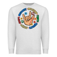 Oatmeal Heather advocate inclusion equity equality accept adapt Premium Sweatshirt - MaliasSmallBusiness