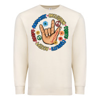 Sandshell advocate inclusion equity equality accept adapt Premium Sweatshirt - MaliasSmallBusiness