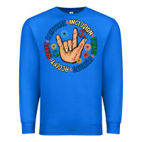 True Royal advocate inclusion equity equality accept adapt Premium Sweatshirt - MaliasSmallBusiness