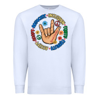 White advocate inclusion equity equality accept adapt Premium Sweatshirt - MaliasSmallBusiness