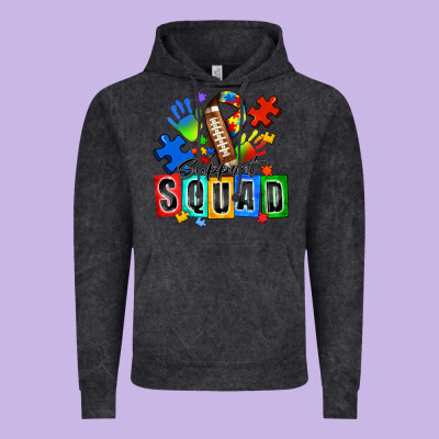 American Football Support Squad Autism Vintage Hoodie Designed By Zillion Design Studio