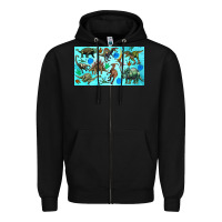 Black dinosaurs sippy cup Zipper Hoodie - Artiststas