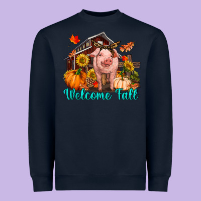 Heavyweight Sweatshirt Welcome fall pig