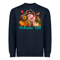 Navy Welcome fall pig Heavyweight Sweatshirt - RanaPortraitStore