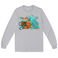 Moon Dust Winter Ice Skating Boots And Coffee Long Sleeve Tee - FaDigitalArtStudio