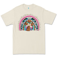 Bone easter cross daisy egg rainbow Premium Tee - Artiststas