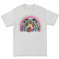 Dove Grey easter cross daisy egg rainbow Premium Tee - Artiststas